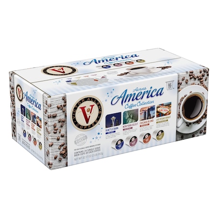 Victor Allen Victor Allen's Coffee Across America Variety Pack, 96 Count, Single Serve Coffee Pods for Keurig K-Cup Brewers FG017432